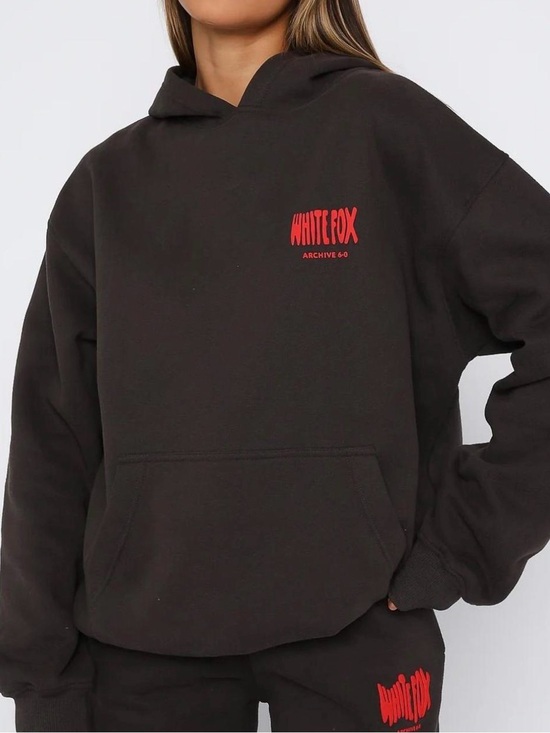 White Fox Boutique Other - White Fox Archive 6.0 hoodie and sweatpants SET - Brown/Lava